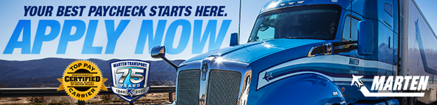 CDL-A Truck Driver Regional - Pomona, CA - Marten Transport