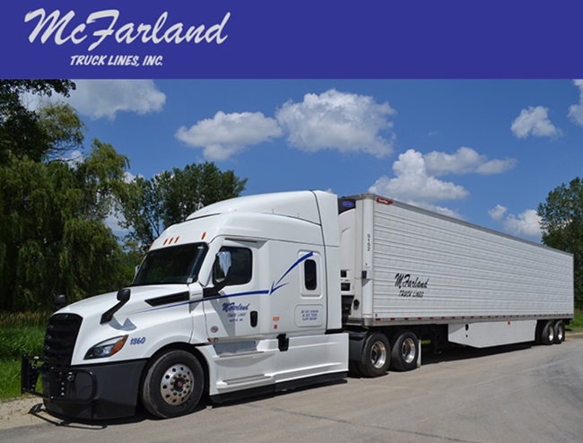 CDL A Drivers - OTR & Regional $.65 CPM, Make Over $90K - Plainfield, IN - McFarland Truck Lines, Inc.